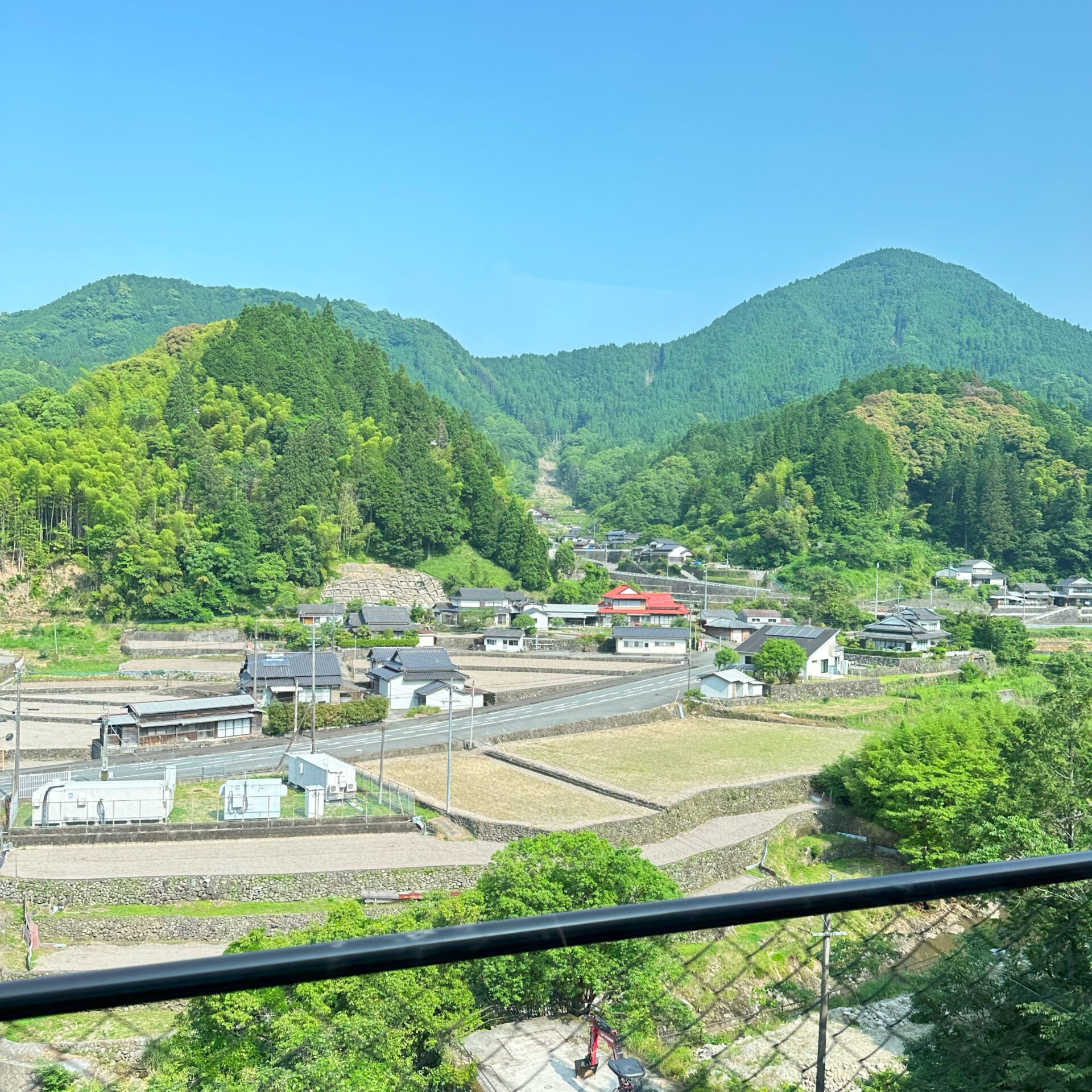 ひこぼしライン専用道路からみた風景