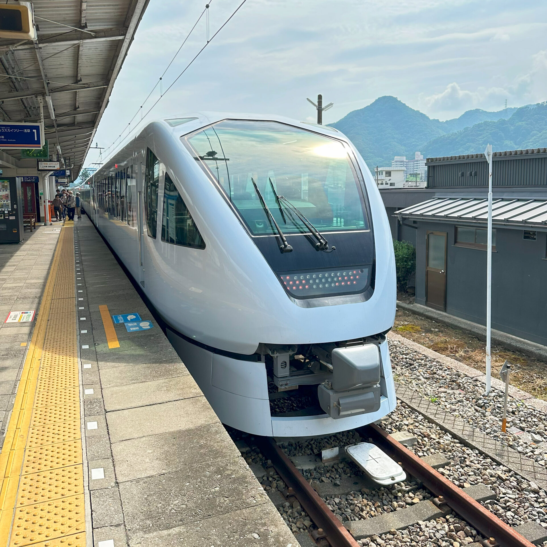 スペーシアX鬼怒川温泉駅にて