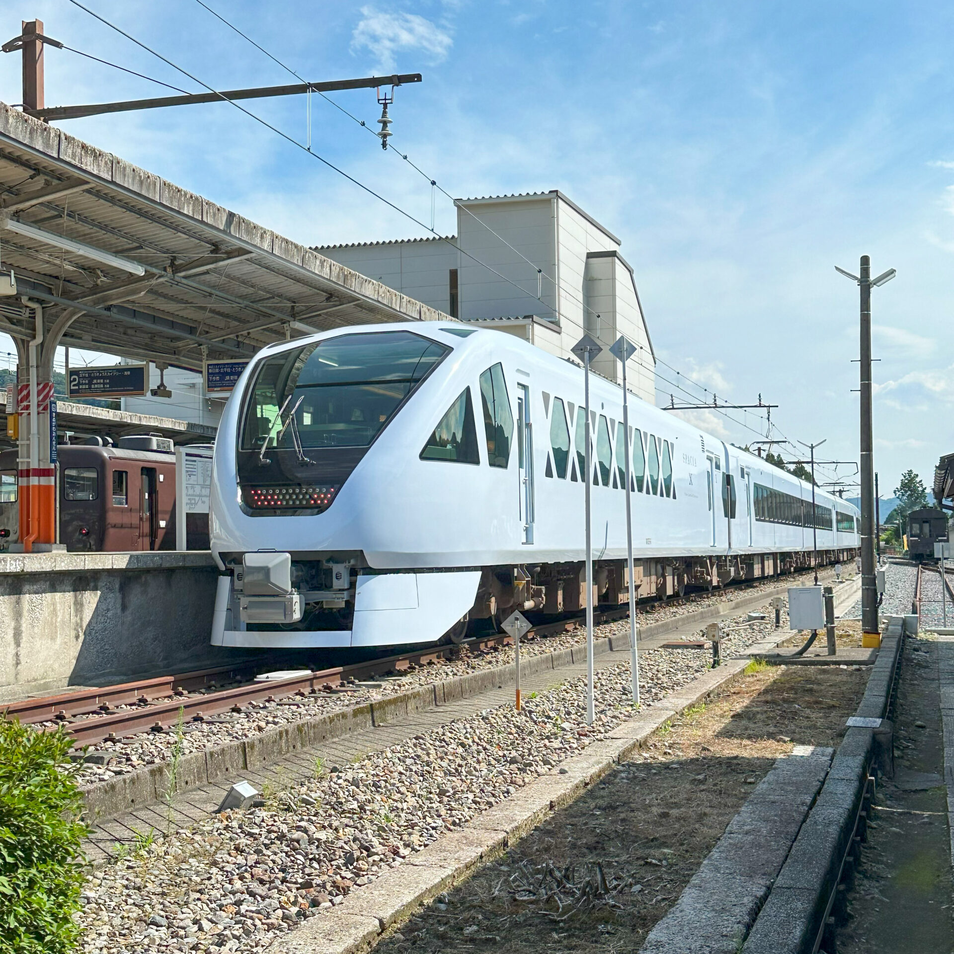 スペーシアX鬼怒川温泉駅にて