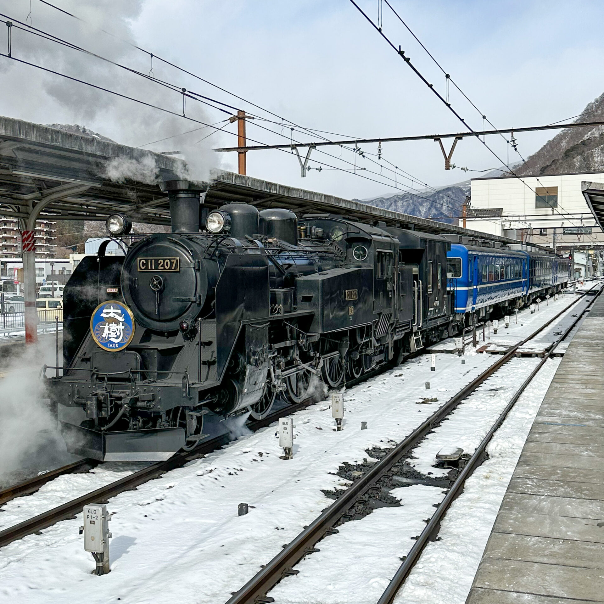 SL大樹鬼怒川温泉駅にて