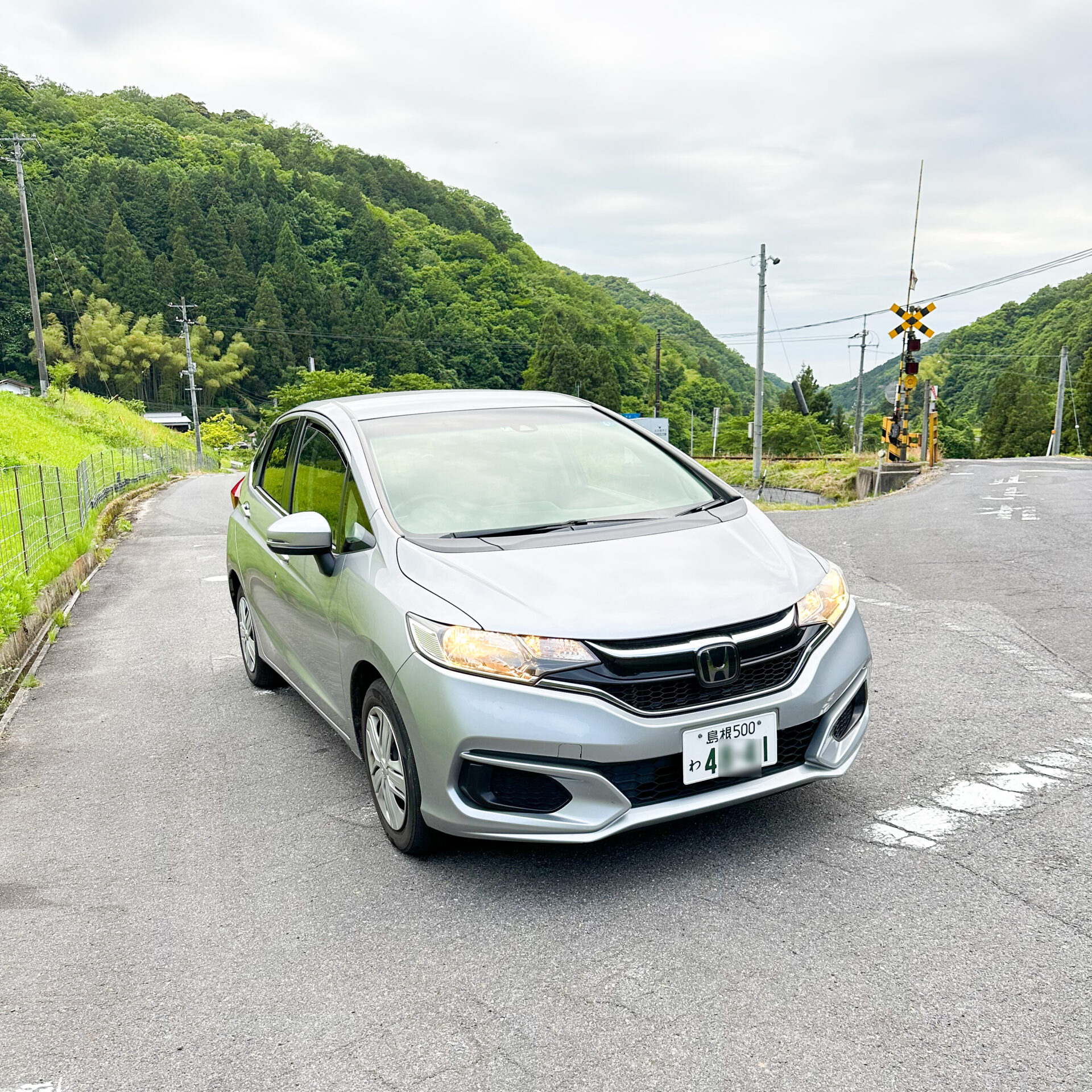 木次線駅めぐりに使った車