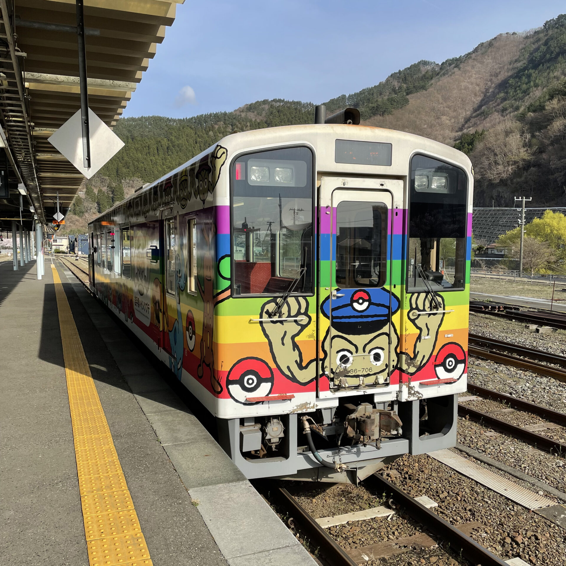 三陸鉄道普通列車釜石駅にて