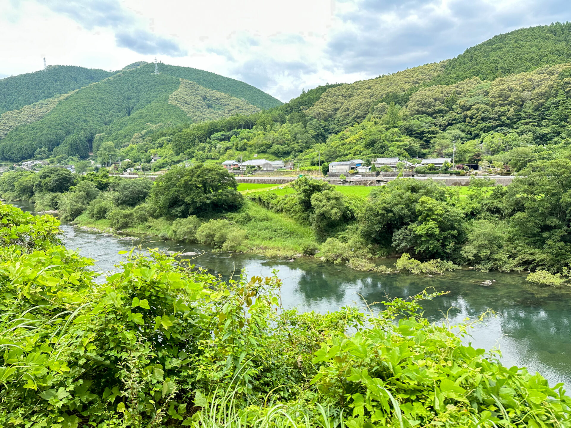 予土線土佐大正駅付近